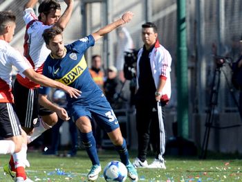 El delantero durante el Superclásico de este año en San Juan