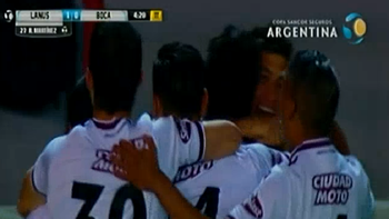 con este gol de roman martinez, lanus le gana a boca y se mete en cuartos con este gol de roman martinez, lanus le gana a boca y se mete en cuartos