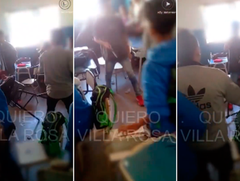 Brutal pelea en un colegio de Pilar: un chico entró con un cuchillo al aula