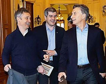 Fernando de Andreis, Marcos Peña y Mauricio Macri