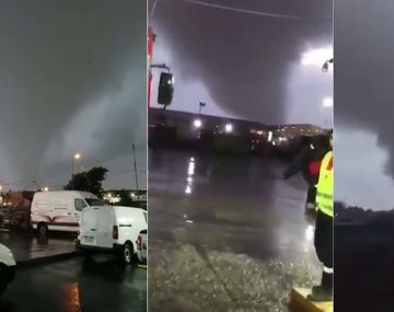 Un fuerte tornado azotó el sur de Chile
