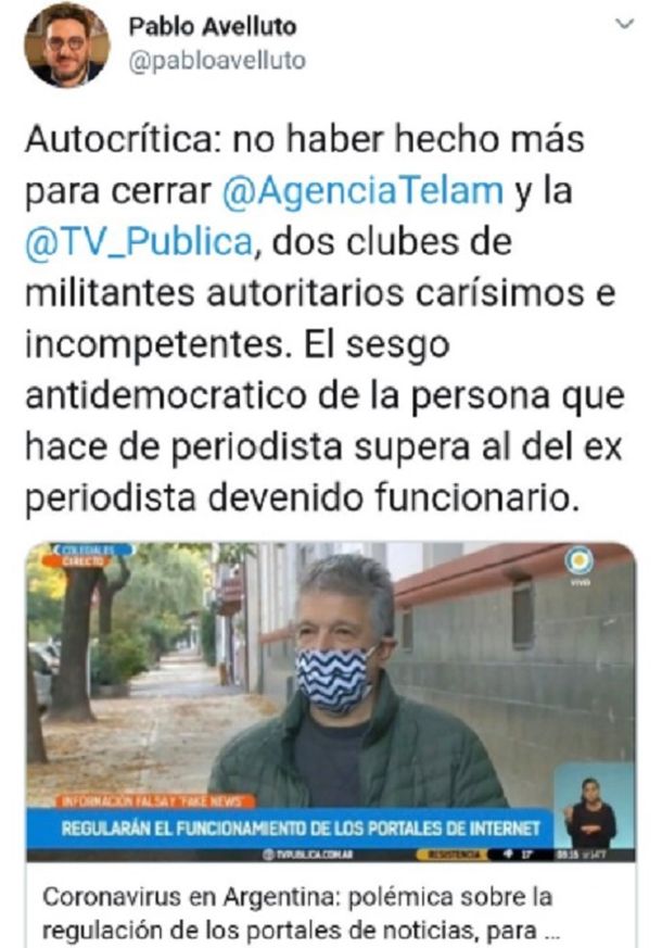 El macrismo volvió a proponer cerrar la TV Pública y Télam