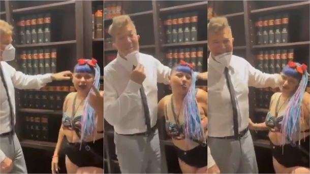 Mirá, gato: el video viral de Fernando Burlando con su nueva clienta