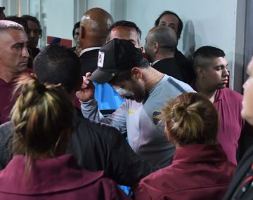 Pablo Pérez, tras ser atendido