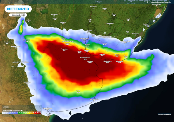 Meteored espera lluvias potencialmente peligrosas para este miércoles en el AMBA. Meteored espera lluvias potencialmente peligrosas para este miércoles en el AMBA.