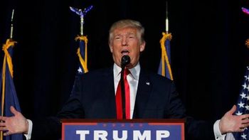 Donald Trump durante el debate presidencial Donald Trump durante el debate presidencial