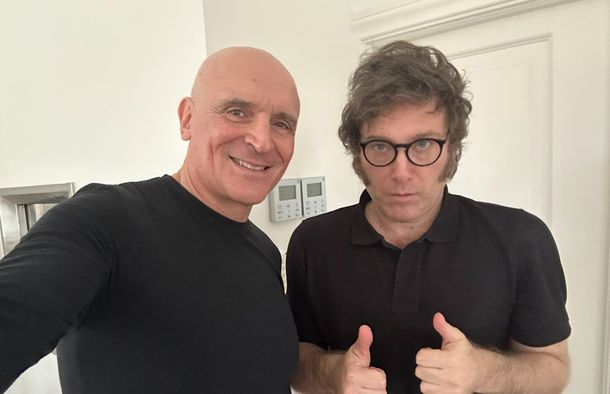 José Luis Espert junto a Javier Milei.