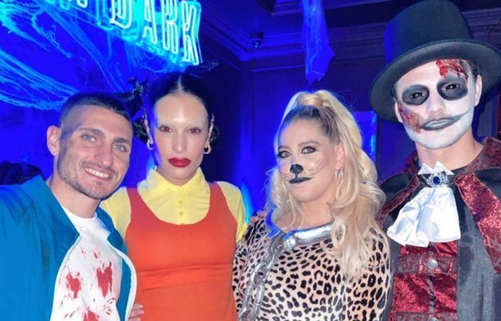 Luego se superar la crisis, Wanda Nara y Mauro Icardi se disfrazaron para Halloween