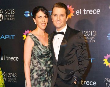 Santiago del Moro y su esposa