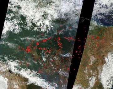 En vivo: el mapa del catastrófico incendio en el Amazonas