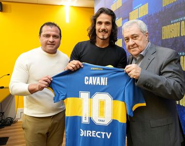 Boca presentó a Cavani: Es una responsabilidad muy grande