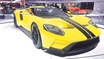 El superdeportivo de Ford es uno de los más espectaculares del Salón de San Pablo. El superdeportivo de Ford es uno de los más espectaculares del Salón de San Pablo.