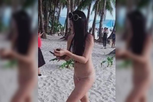 Una turista fue detenida en una playa de Filipinas por usar un bikini erótico