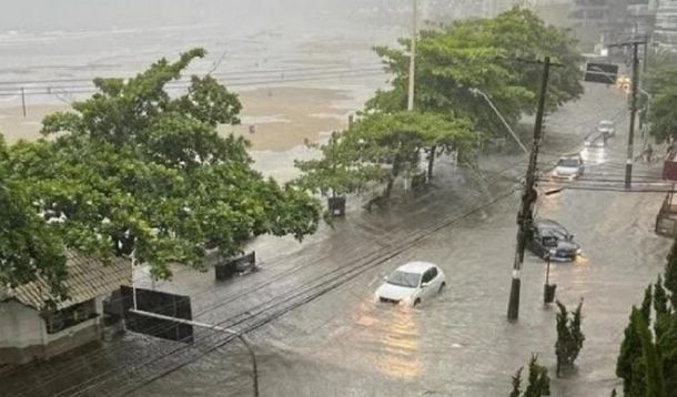 Inundaciones en Florianópolis. 