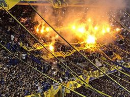 La hinchada de Boca en La Bombonera La hinchada de Boca en La Bombonera
