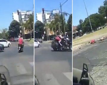 Huyeron de un control policial