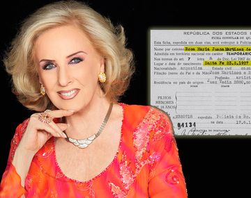 ¿Apareció un documento que certifica la edad real de Mirtha?