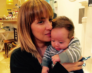 María Julia Oliván y su hijo Antonio