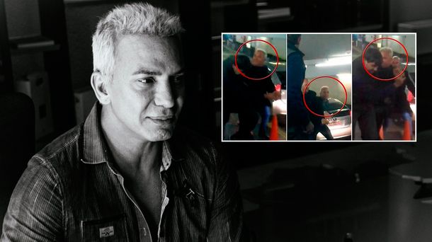 VIDEO: Flavio Mendoza, a las trompadas en un estacionamiento