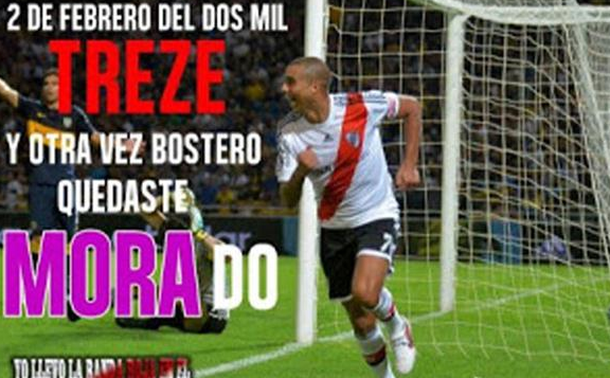 Con los clásicos afiches, River se burla otra vez de Boca