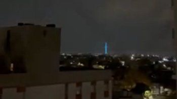 La tormenta eléctrica llegó a varias localidades.