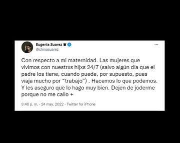 La China Suárez volvió a Twitter después de 279 días: Dejen de joderme