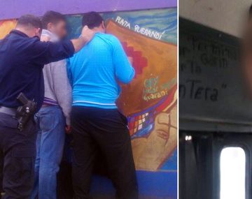 Escracharon a dos hombres por manosear a chicos en un colectivo