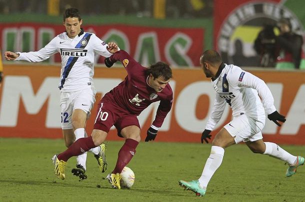 El Inter puso un equipo alternativa y cayó goleado en Rusia