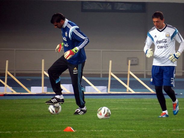 El primer entrenamiento de la Selección en China