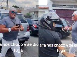 violento episodio con alfa en plena via publica por un casi choque: manejas como un anciano violento episodio con alfa en plena via publica por un casi choque: manejas como un anciano