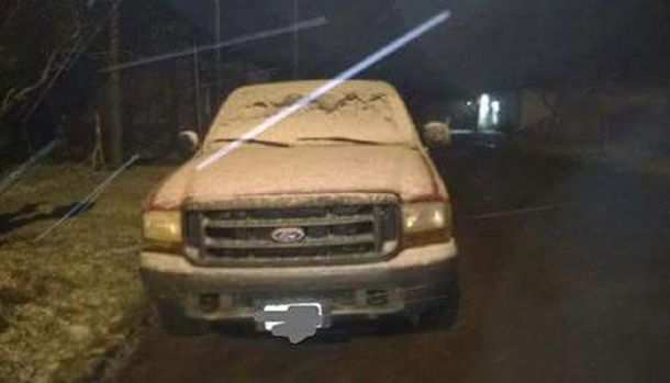 Nieve en Bahía Blanca - Crédito:&nbsp;@santa_roberto