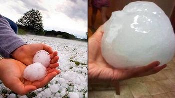 tremendo granizo en el sur de cordoba: vecinos subieron fotos de las piedras tremendo granizo en el sur de cordoba: vecinos subieron fotos de las piedras