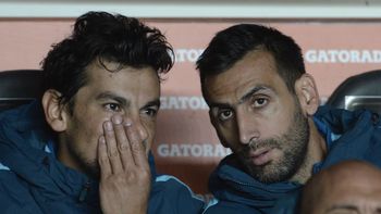 Sebastián Torrico en el banco de suplentes Sebastián Torrico en el banco de suplentes