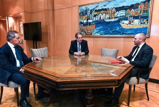 Martín Guzmán y Miguel Pesce se reunieron con Daniel Scioli