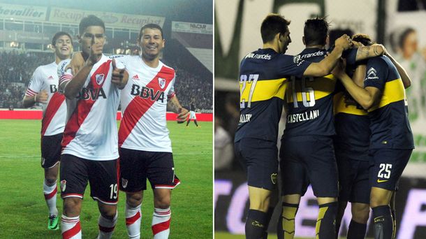 River y Boca, frente a la recta final al Superclásico