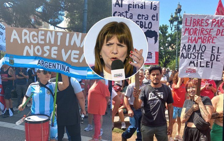 Bullrich intimó a las centrales obreras a pagar el costo del operativo por la marcha a Tribunales