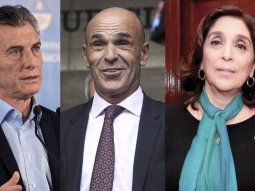 Mauricio Macri, Gustavo Arribas y Silvia Majdalani