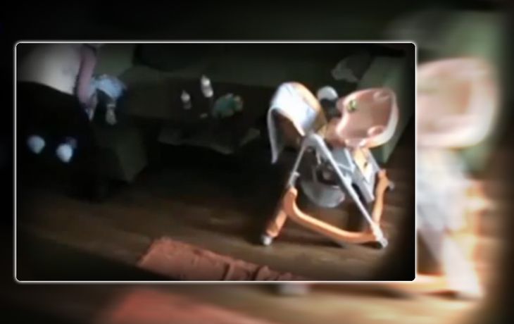 VIDEO:  niñera que maltrata a un bebé 