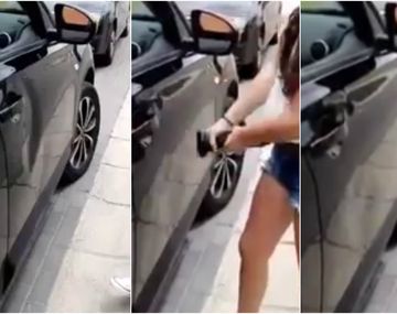 Reparó la puerta de su auto con un juguete sexual