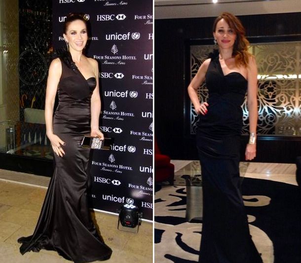 La reacción de Natalia Oreiro y Vero Lozano al usar el mismo modelo de vestido