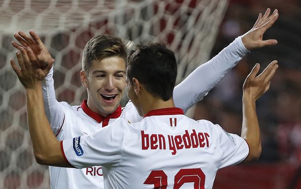 El festejo de Luciano Vietto