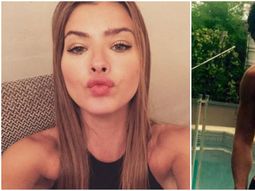 La China Suárez, babosa con Benjamín Vicuña, elogió sus abdominales