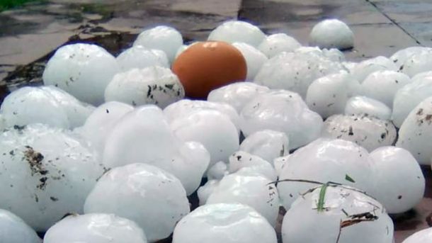 Terrible caída de granizo azotó el norte de Córdoba