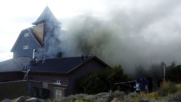 Incendio en el Hotel Alto Calafate, perteneciente a la familia Kirchner