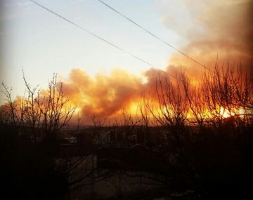 Feroz incendio forestal en la zona de Villa Carlos Paz