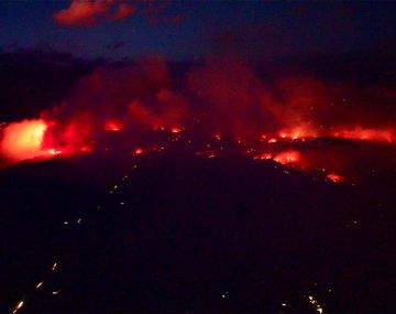 Incendio en El Bolsón (Foto: Agencia Noticias Argentinas)