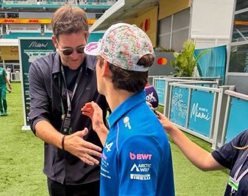 Del Potro se sumó a la fiesta en Miami: el apoyo a Franco Colapinto en la grilla