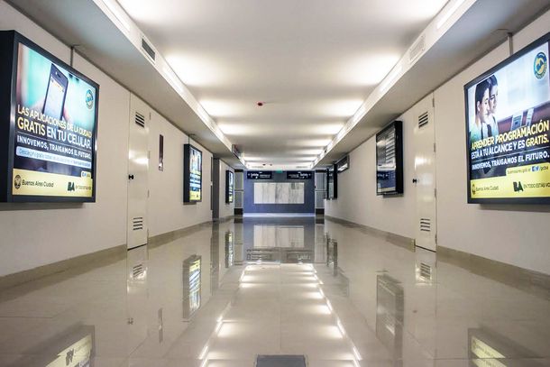 Así quedaron las galerías subterráneas de la 9 de Julio: mirá las fotos