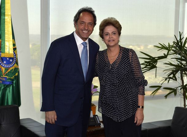 Scioli y Rousseff se comprometieron a afianzar la unidad del Mercosur