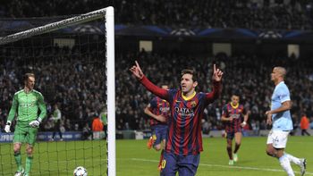 el barca, con un gol de messi, supero al city en la ida de los octavos de final el barca, con un gol de messi, supero al city en la ida de los octavos de final